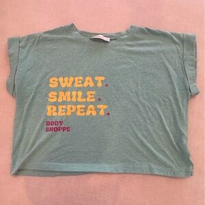 Body Shoppe Fitness Studio Crop Tee